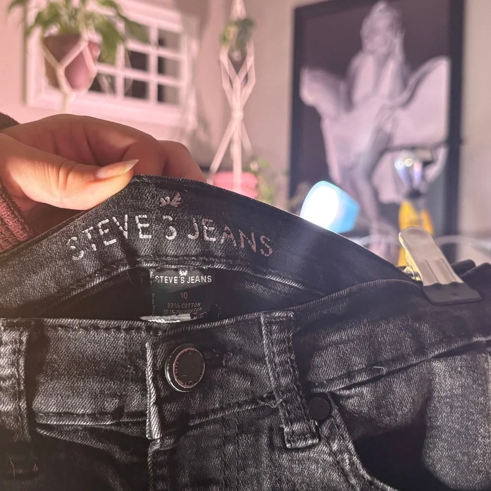 Steve's Jeans Black Wash Skinny Jeans‎ Women's Denim Casual Everyday